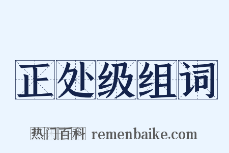 正处级组词是什么意思的图片